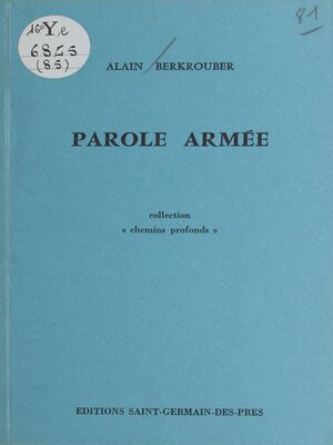 cover image of Parole armée